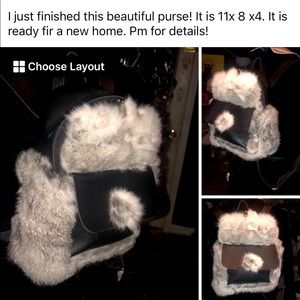 Fur purse